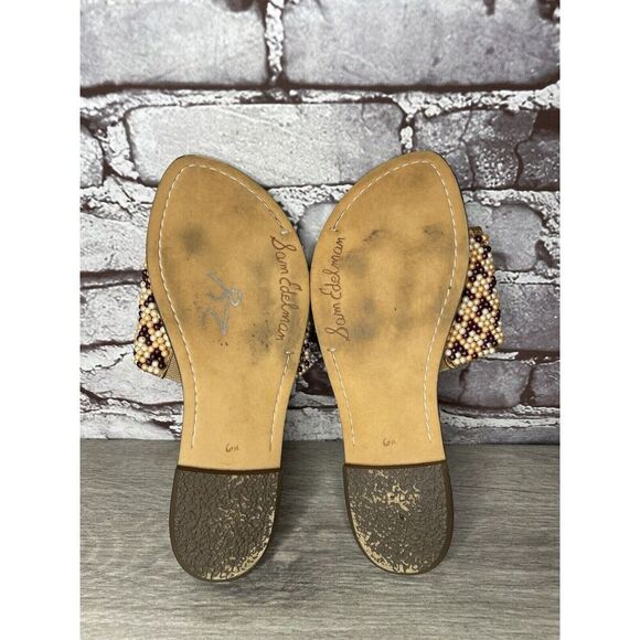 Sam Edelman Gunner 3 Peach Pearl Beaded Multi Sandals Women’s Sz 6.5M US/36.5EU - Picture 15 of 16